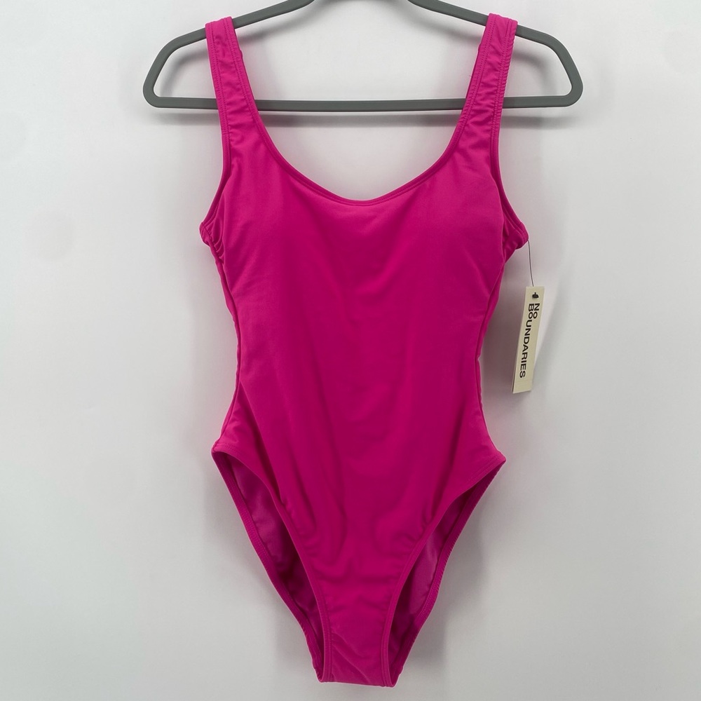 🌺 3/$25 🌺 No Boundaries | Women’s Small Hot Pink One Piece Bathing Suit | NWT |